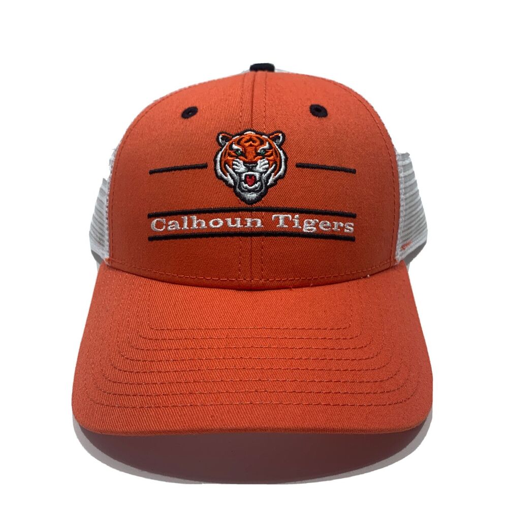 Orange & White Snapback Baseball Hat, Calhoun Tigers,, The Game, Brand NEW